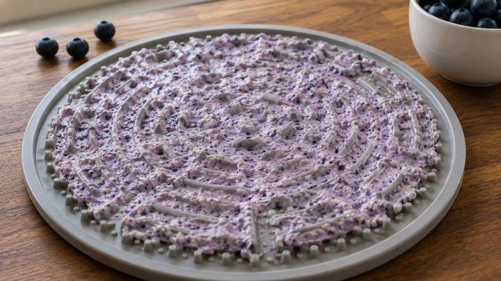 Lick Mat Recipe for Dogs: Cottage Cheese and Blueberries