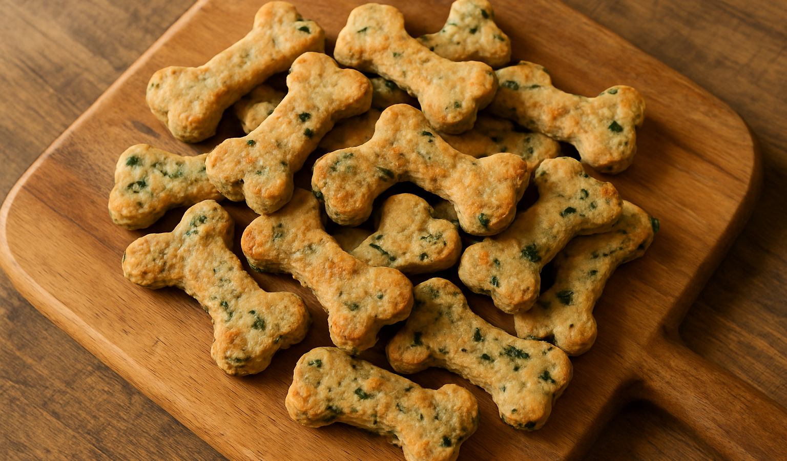 Baked Dog Treats: Spinach and Turkey Biscuits