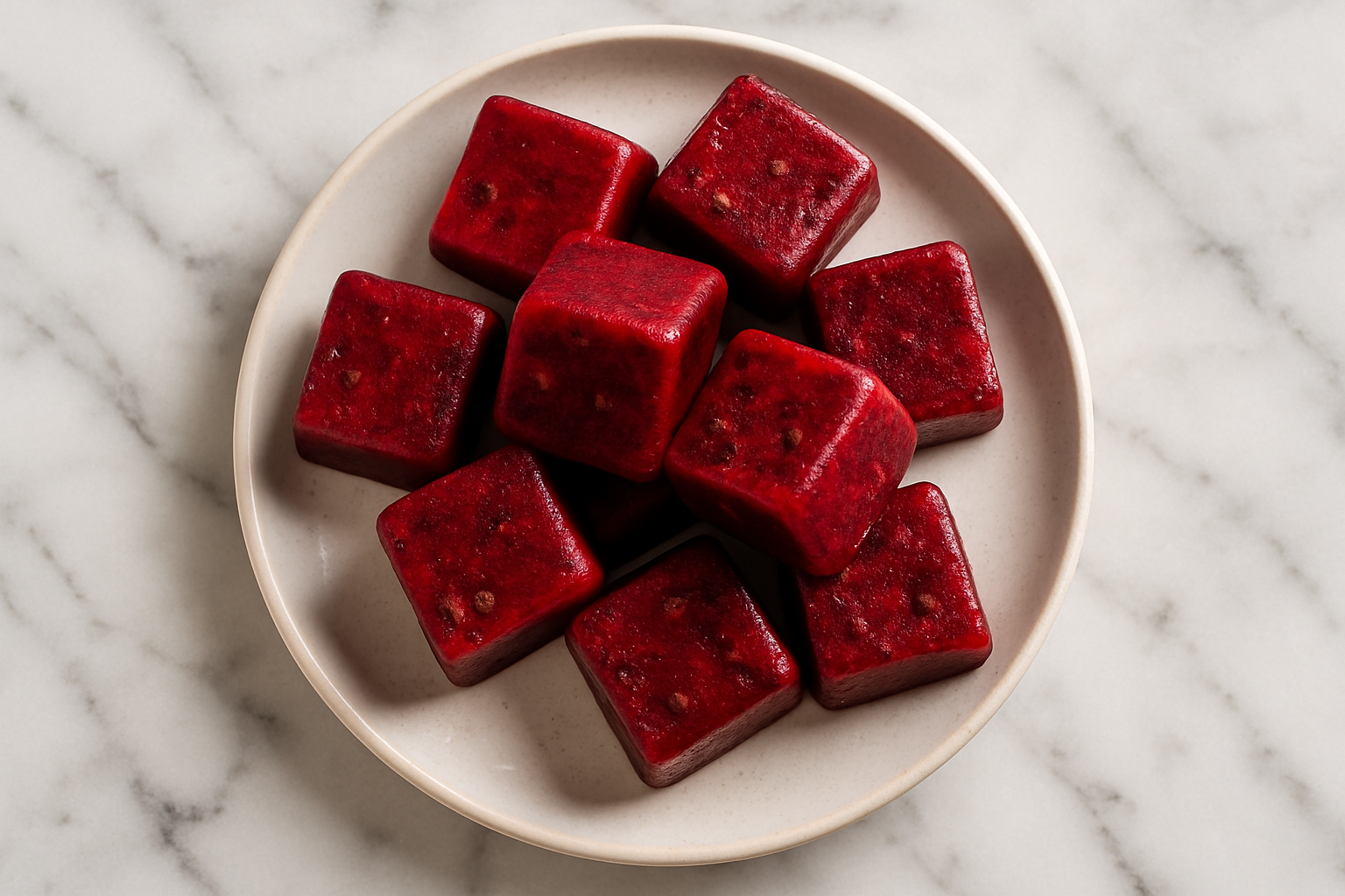 Frozen Dog Treats: Beet and Liver Cubes