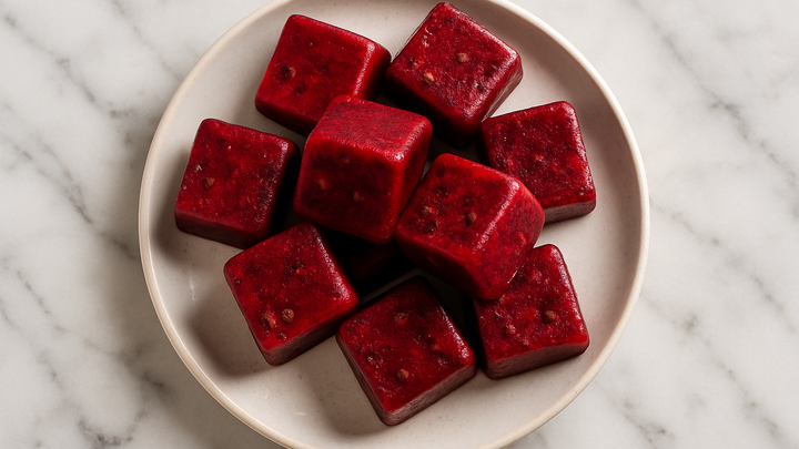 Frozen Dog Treats: Beet and Liver Cubes