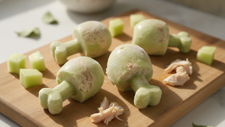 Pupsicle Recipe for Dogs: Chicken and Honeydew