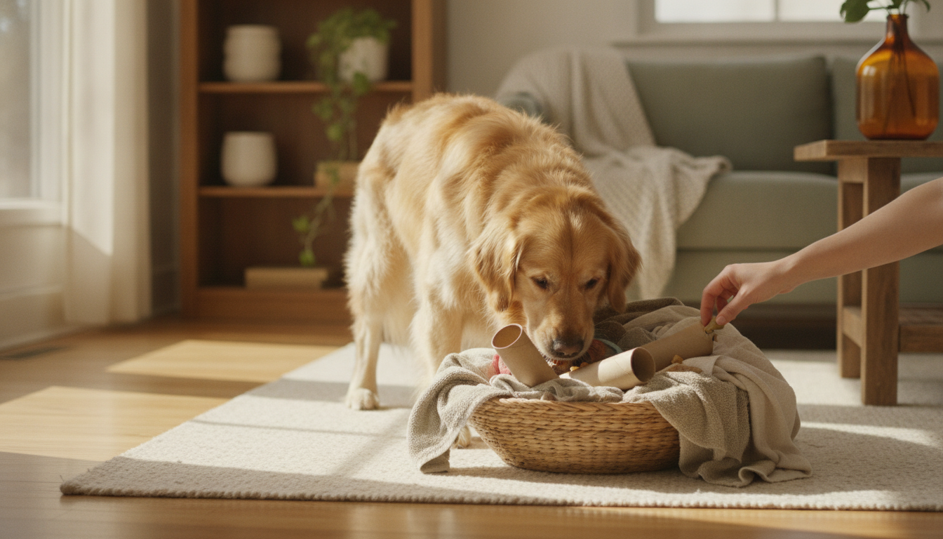 DIY Dog Enrichment Using Household Items