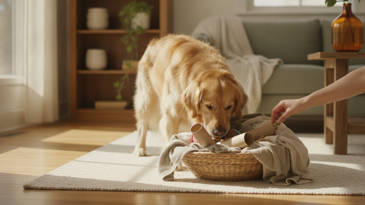 DIY Dog Enrichment Using Household Items