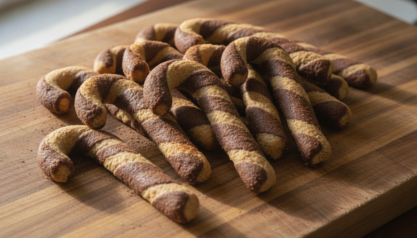 Carob Candy Cane Dog Treats: Festive Holiday Recipe