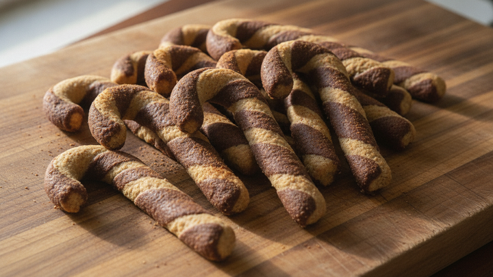 Carob Candy Cane Dog Treats: Festive Holiday Recipe