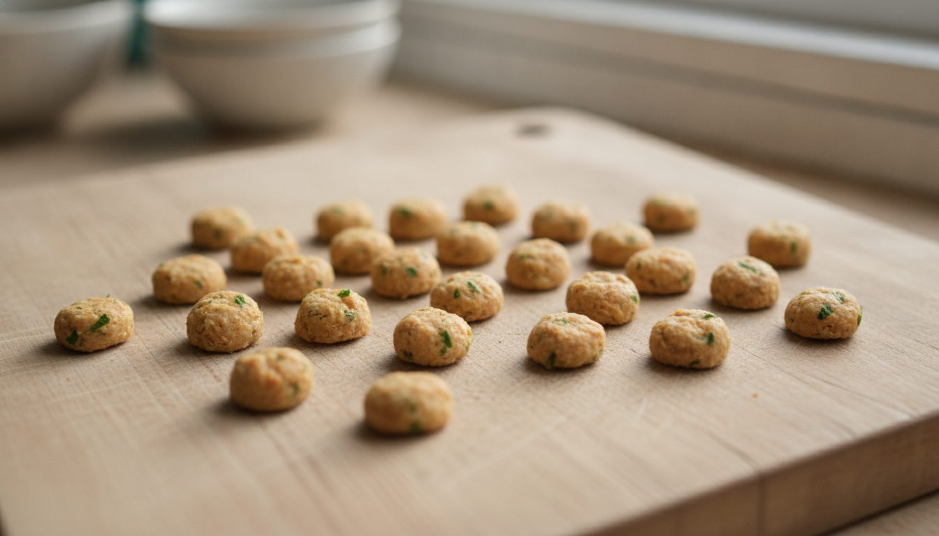 Kitten Treats: Gentle No-Bake Chicken Drops