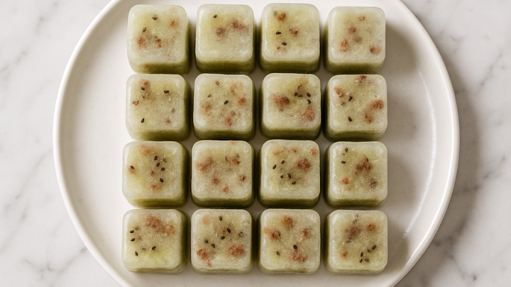 Ice Cube Tray Dog Treats: Kiwi and Beef