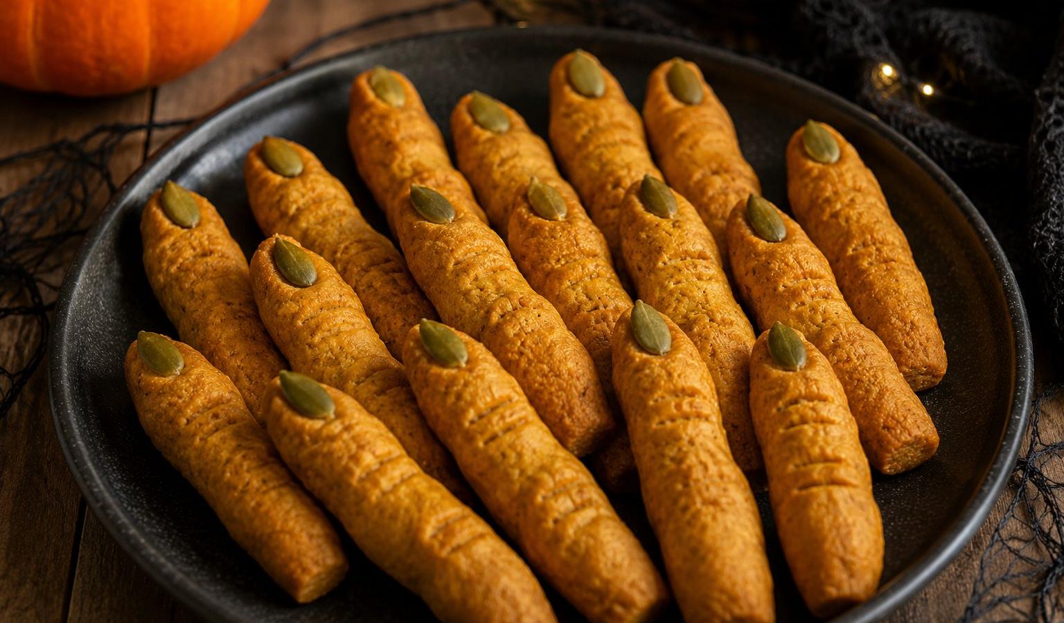 Halloween Dog Treats: Pumpkin Witch Fingers