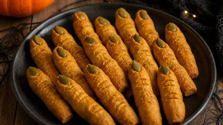 Halloween Dog Treats: Pumpkin Witch Fingers