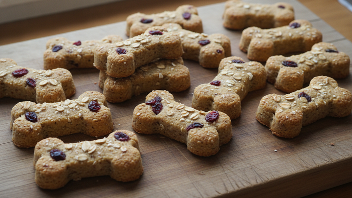 Cranberry Oat Dog Biscuits: Christmas Treats Recipe