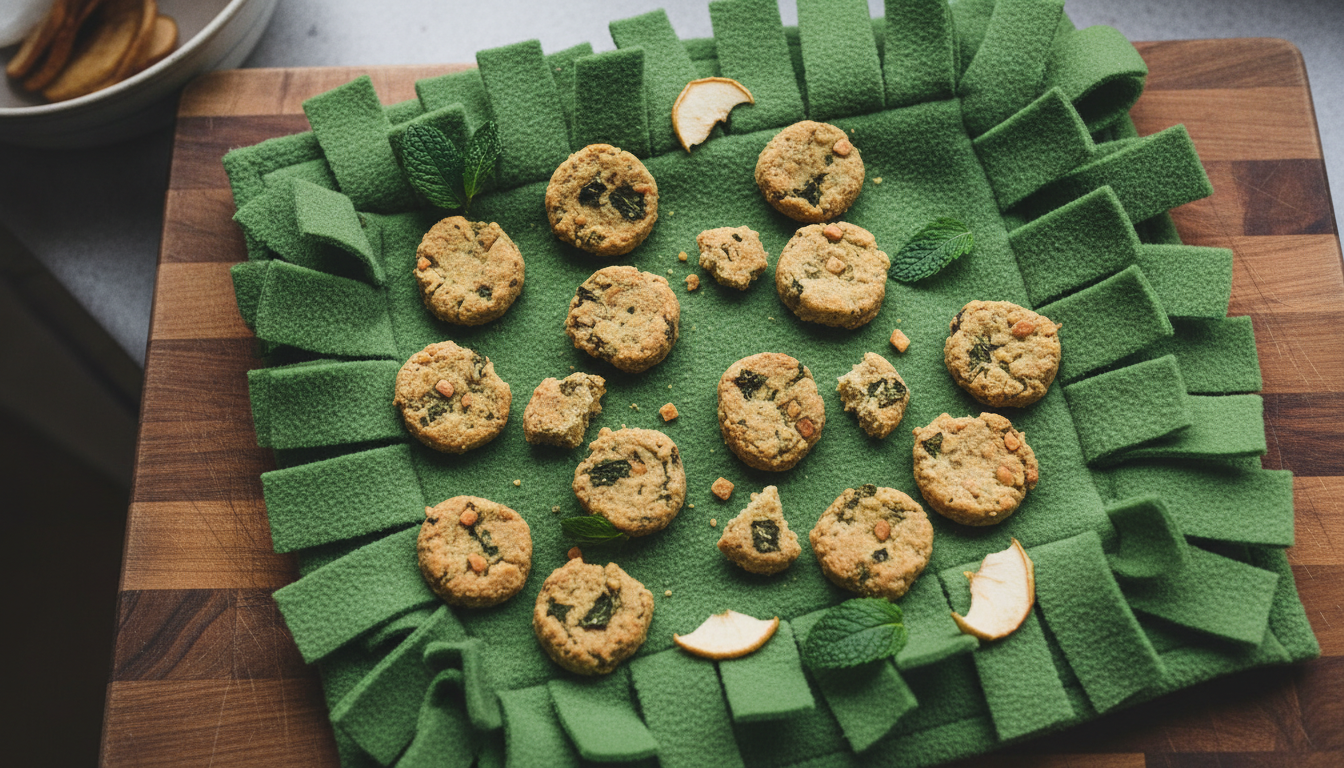Snuffle Mat Recipe for Dogs: Apple and Mint
