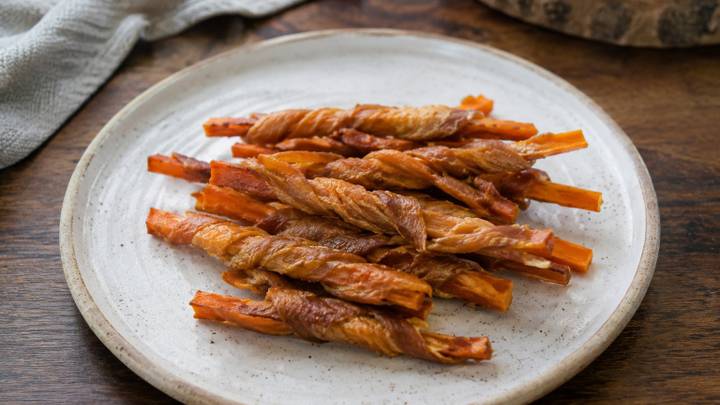 Sweet Potato Dog Treats: Chicken-Wrapped Twists