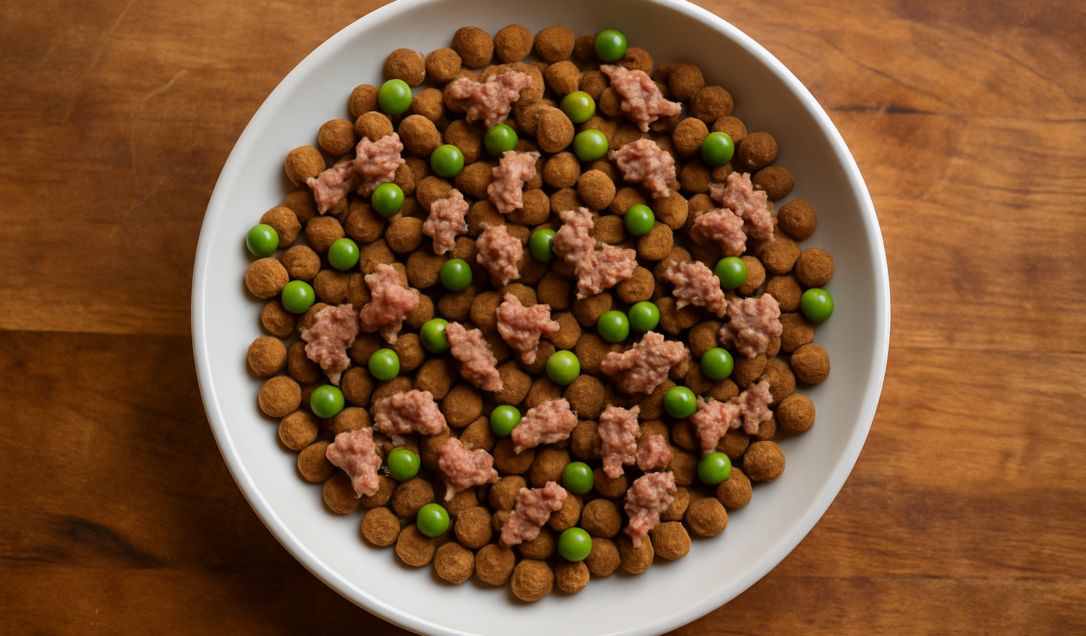 Scatter Feeding for Dogs: Lamb and Peas