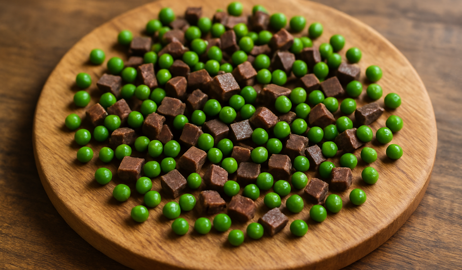 Scatter Feeding for Dogs: Liver and Peas