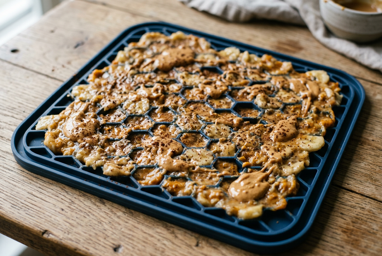 Easy Lick Mat Recipe for Dogs: Pumpkin and Banana